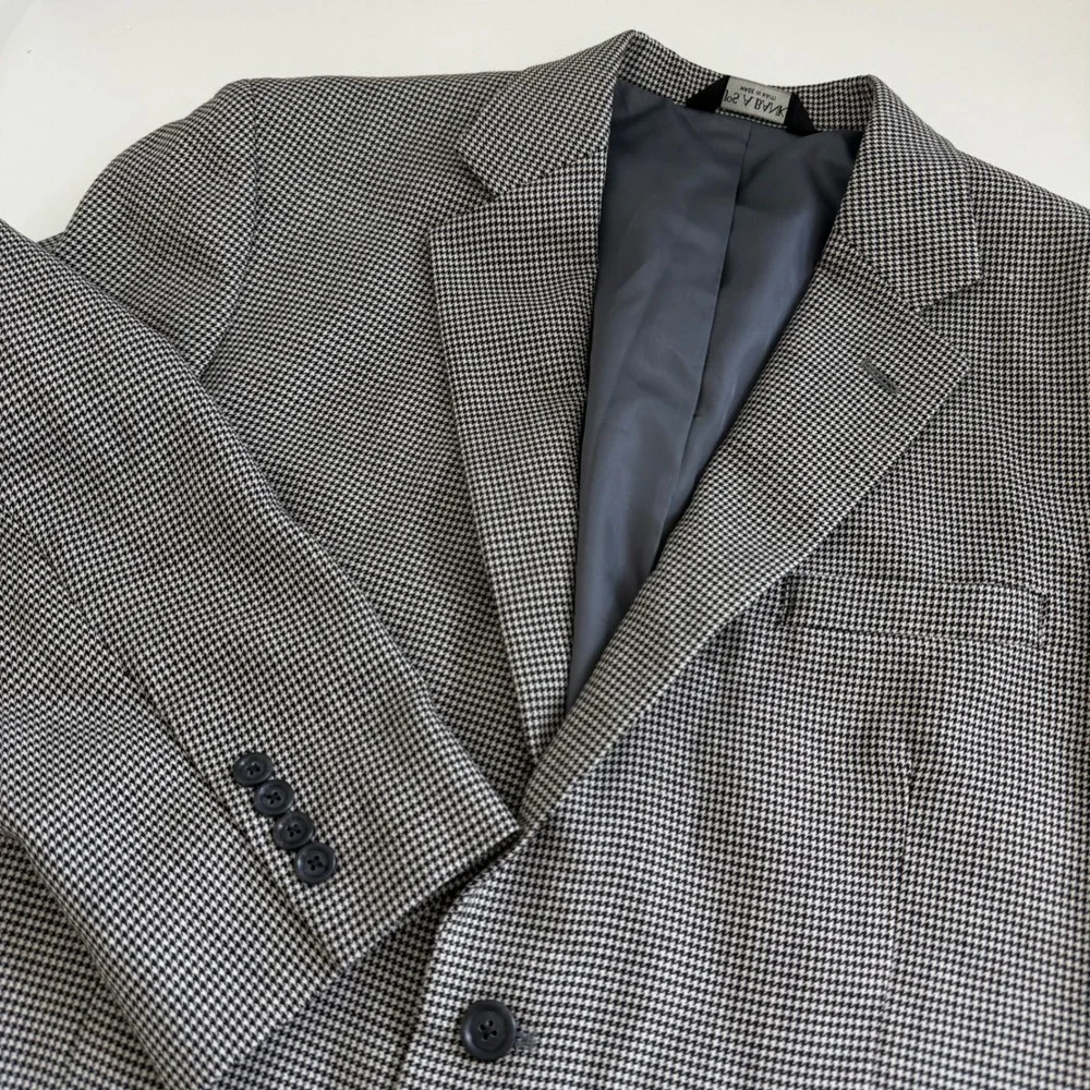 Jos. A. Bank Classic Collection Houndstooth Wool Jacket Blazer Men's 42R